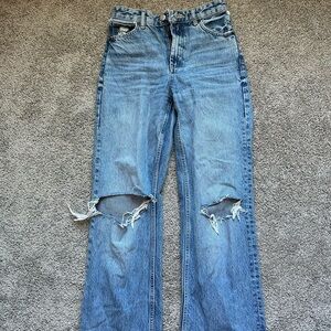 Zara Wide Leg High Waisted Jeans